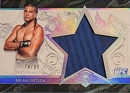 Brian Ortega 2025 Topps Royalty UFC Star Relics #SR-BO Green