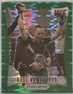 Rose Namajunas 2022 Panini Prizm UFC Prizm Flashback #2 Green Pulsar