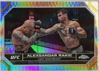 Aleksandar Rakic 2024 Topps Chrome UFC Base #11 Prism Refractor