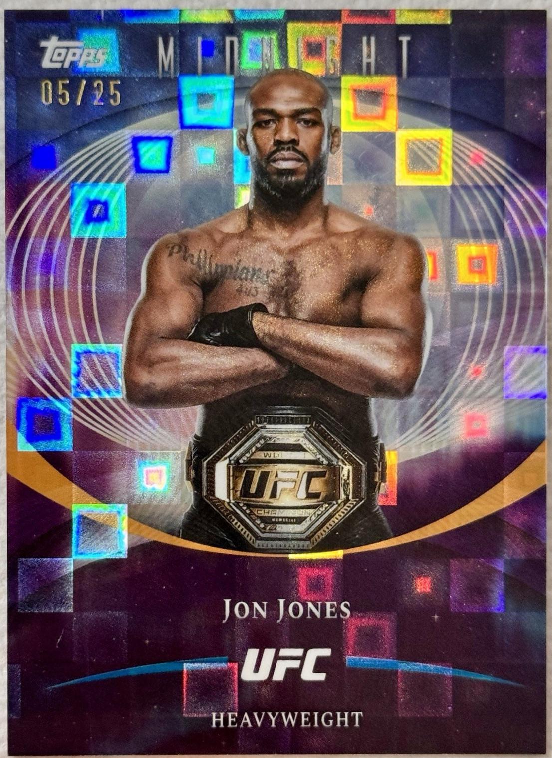 Jon Jones 2026 Topps Midnight UFC Base #35 Moonrise