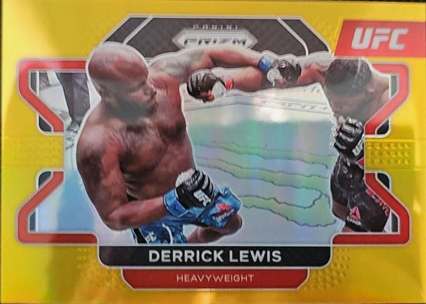 Derrick Lewis 2022 Panini Prizm UFC Base #1 Gold