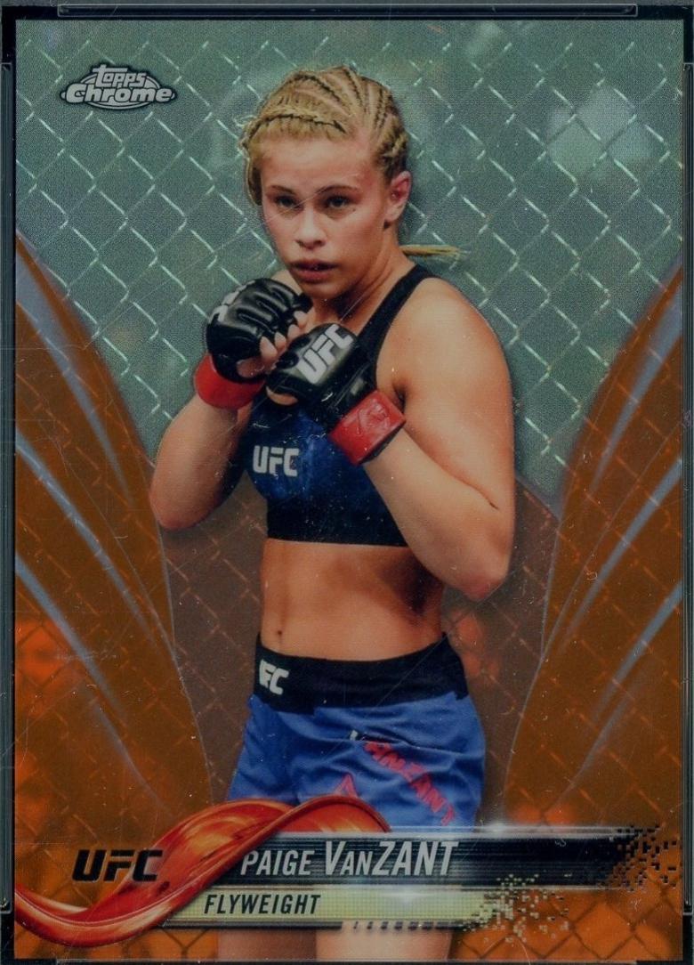 Paige VanZant 2018 Topps Chrome UFC Base #33 Orange
