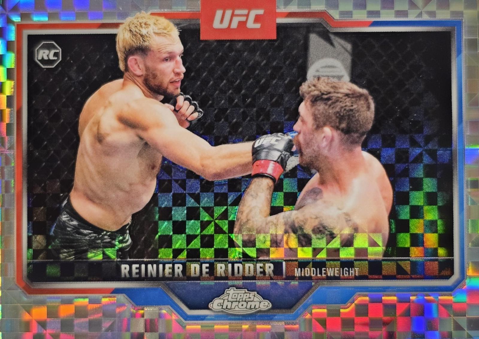Reinier de Ridder 2025 Topps Chrome UFC Base #185 X-Fractor