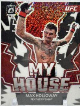 Max Holloway 2023 Panini Donruss Optic UFC My House #3 White Sparkle