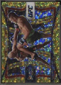 Kamaru Usman 2021 Panini Select UFC Premier Level #163 Gold Disco