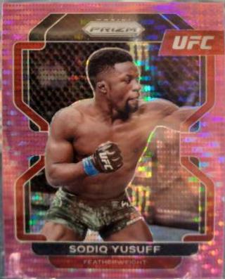 Sodiq Yusuff 2022 Panini Prizm UFC Base #192 Pink Pulsar