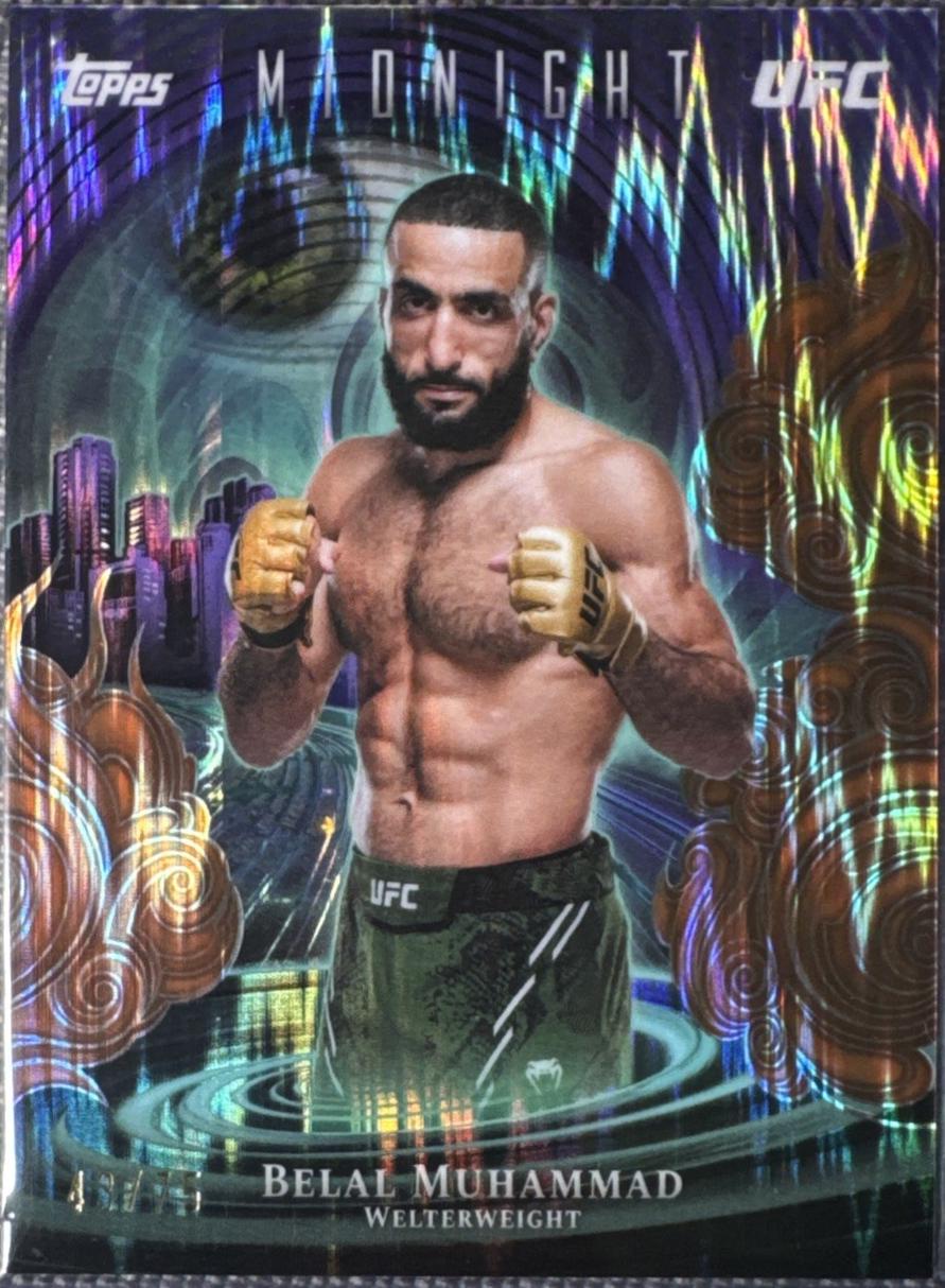 Belal Muhammad 2026 Topps Midnight UFC Insomnia #IN-10 Midnight