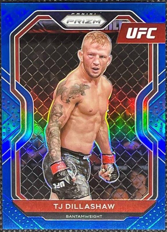 TJ Dillashaw 2021 Panini Prizm UFC Base #23 Blue