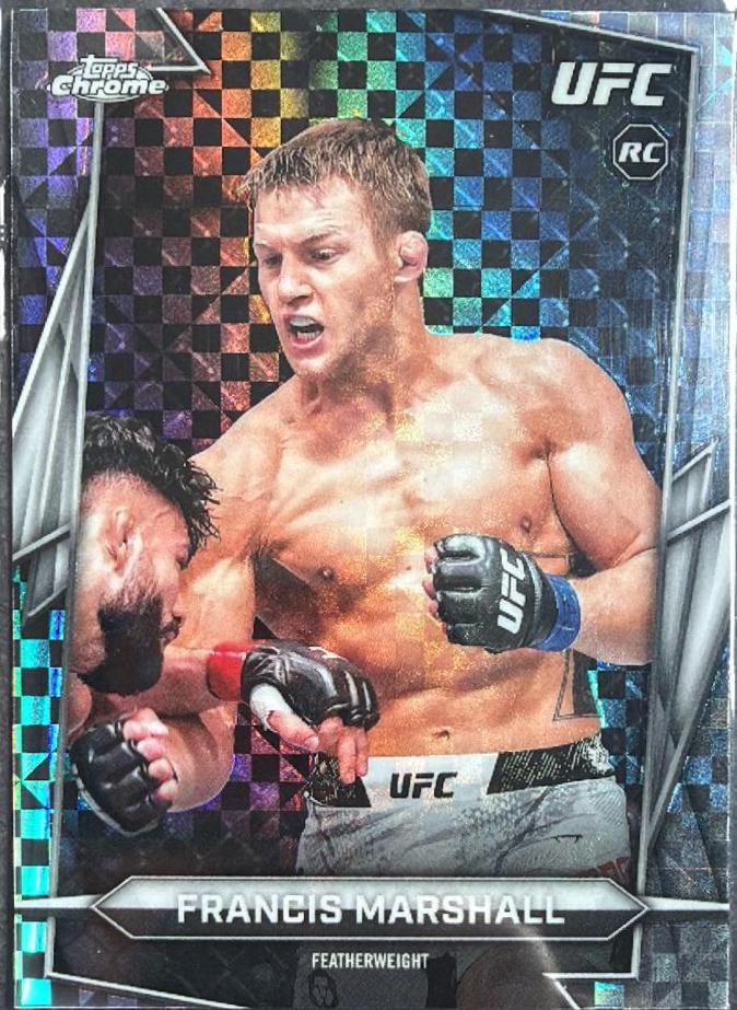 Francis Marshall 2026 Topps Chrome UFC Base #99 X-fractor