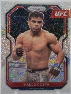 Paulo Costa 2021 Panini Prizm UFC Base #69 White Sparkle