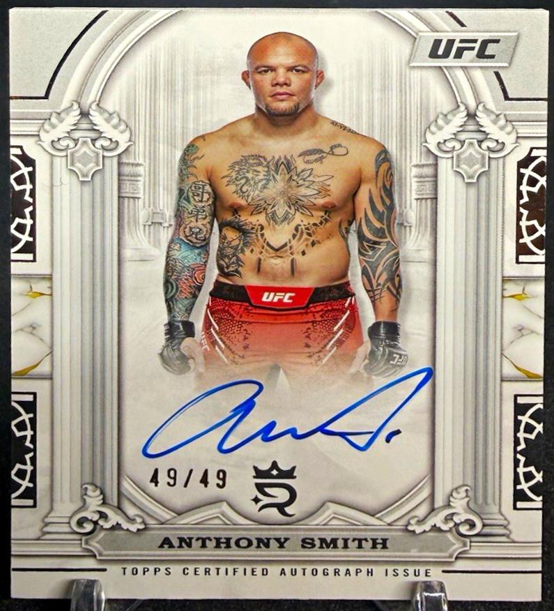 Anthony Smith 2024 Topps Royalty UFC Imperial Ink #II-AS Green