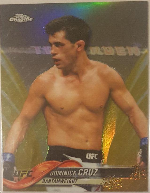 Dominick Cruz 2018 Topps Chrome UFC Base #89 Gold