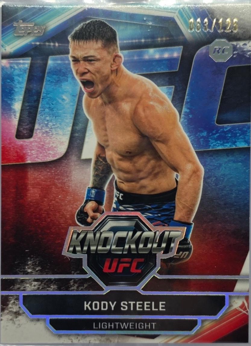 Kody Steele 2026 Topps Knockout UFC Base #45 Holo Silver