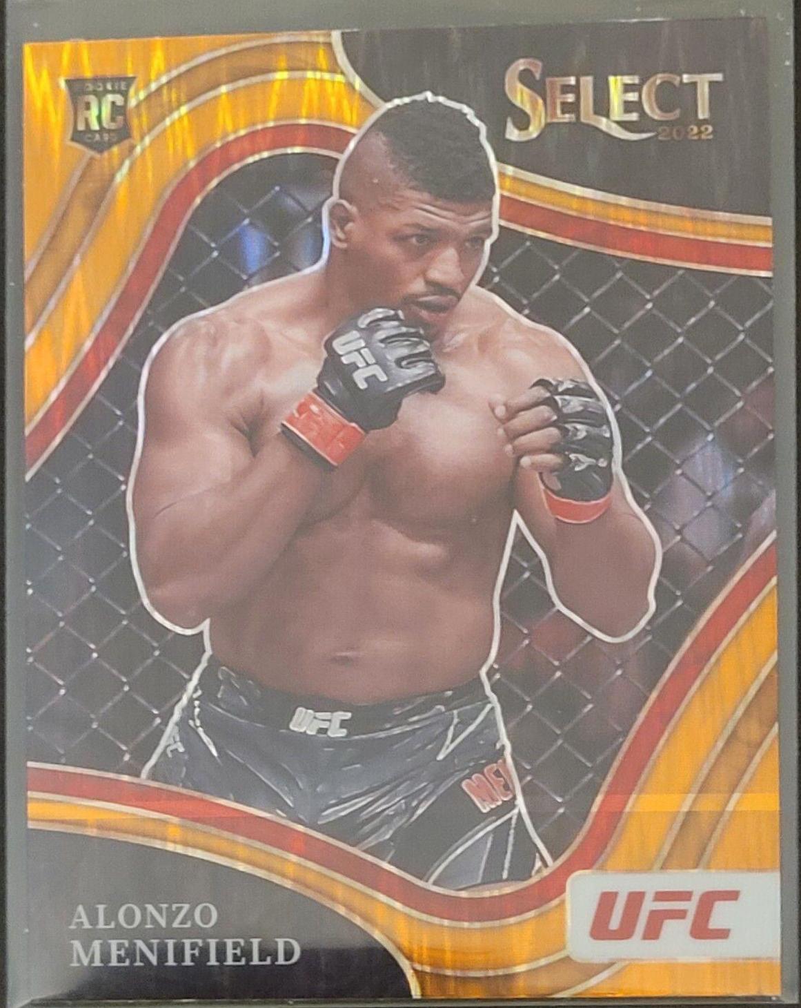 Alonzo Menifield 2022 Panini Select UFC Octagonside #290 Orange Flash