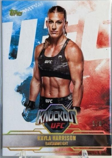 Kayla Harrison 2025 Topps Knockout UFC Base #40 Holo Gold