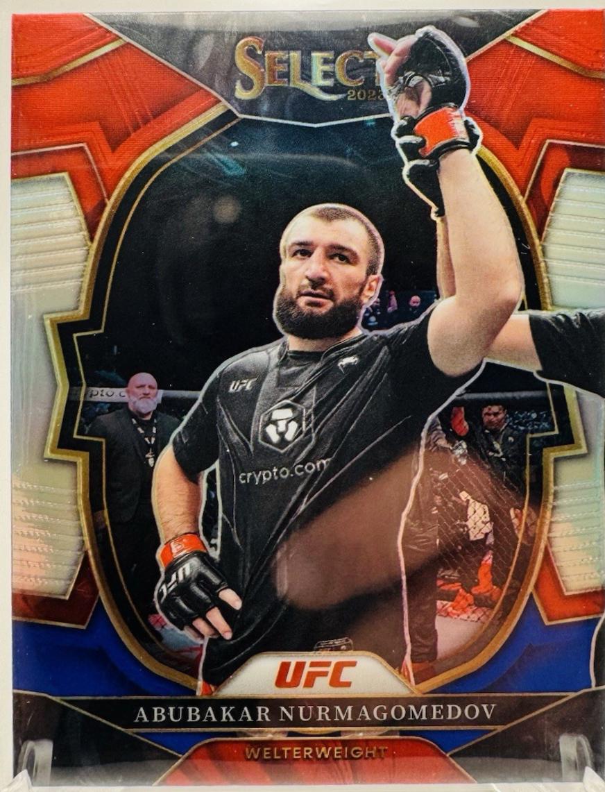 Abubakar Nurmagomedov 2023 Panini Select UFC Concourse #8 Red Blue Prizm