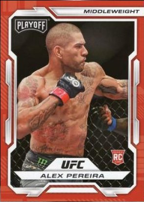 Alex Pereira 2023 Panini Chronicles UFC Base Playoff #165 Platinum