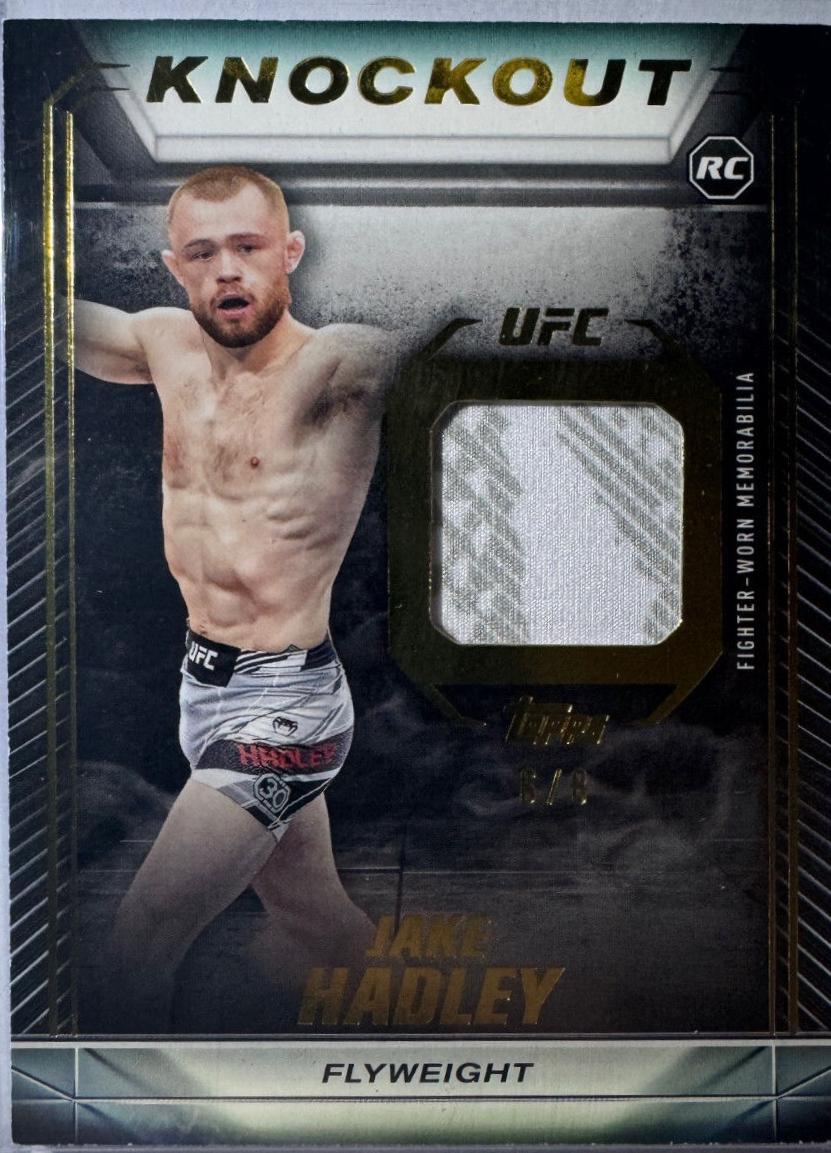 Jake Hadley 2024 Topps Knockout UFC Knockout Relics #KR-JH Gold