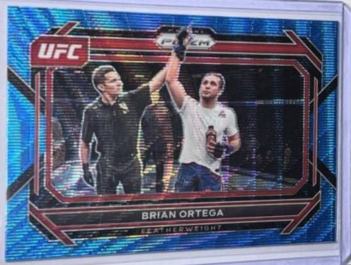 Brian Ortega 2023 Panini Prizm UFC Base #48 Blue Wave