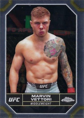 Marvin Vettori 2024 Topps Chrome UFC Base #125 Purple Refractor