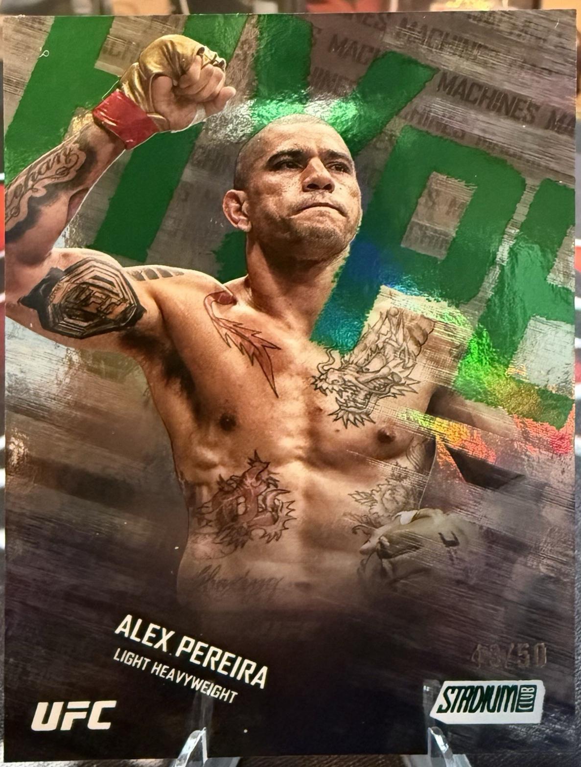 Alex Pereira 2025 Topps Stadium Club UFC Hype Machines #HM-9 Red