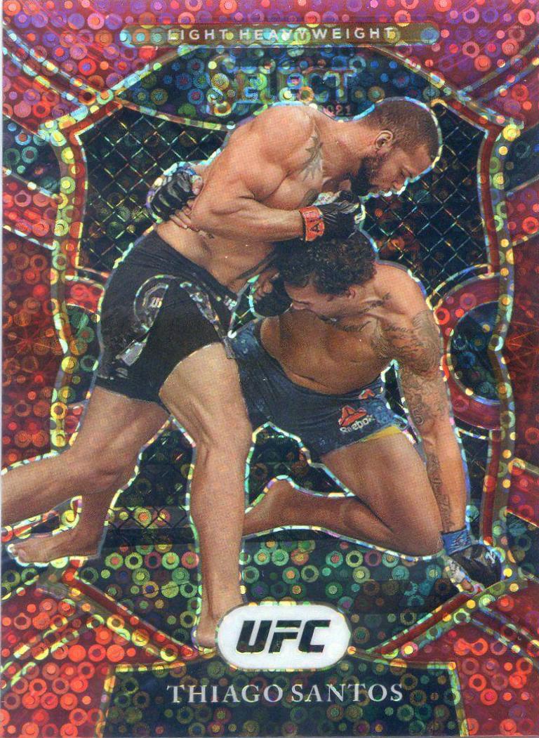 Thiago Santos 2021 Panini Select UFC Concourse #71 Red Disco