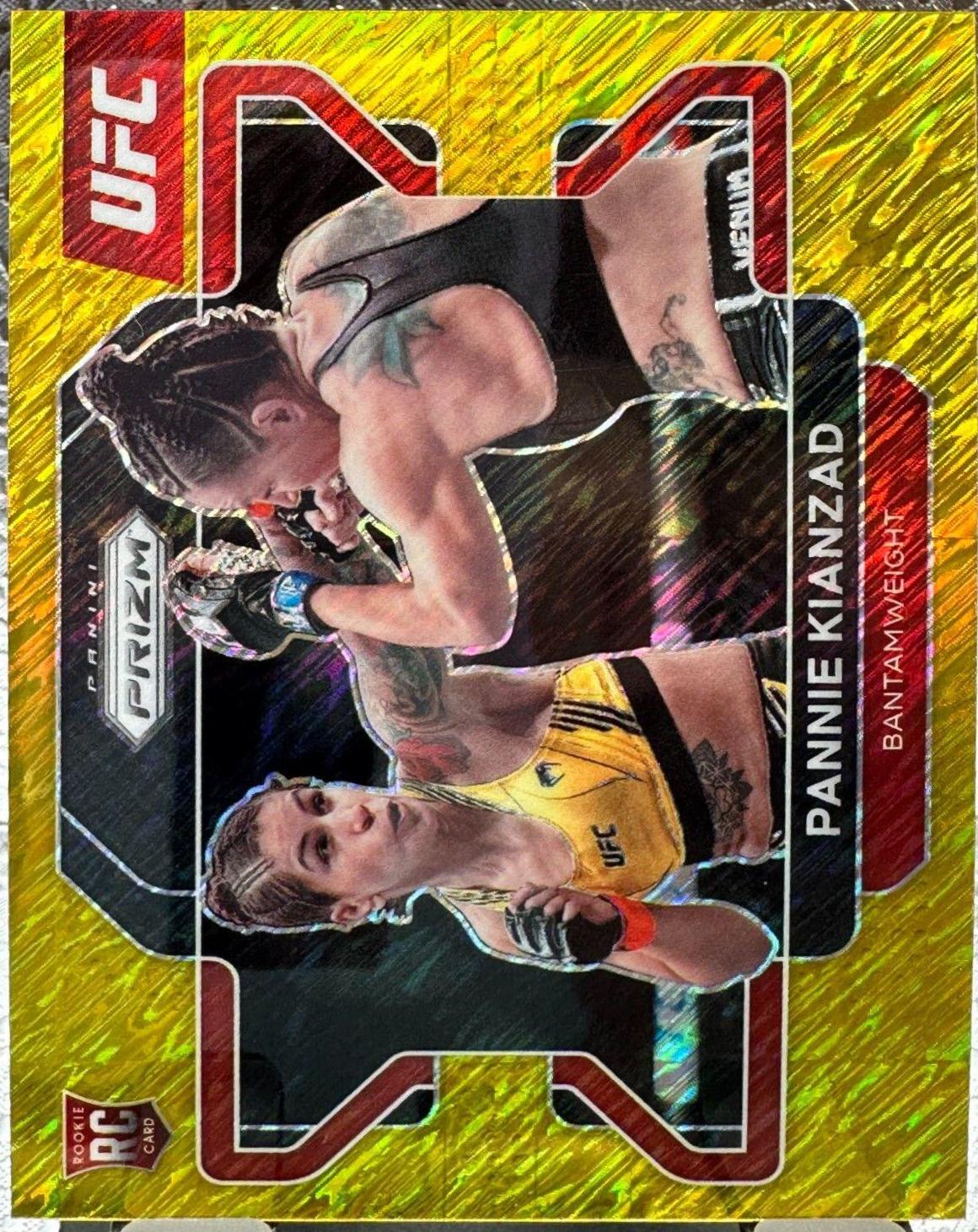 Pannie Kianzad 2022 Panini Prizm UFC Base #58 Gold Shimmer