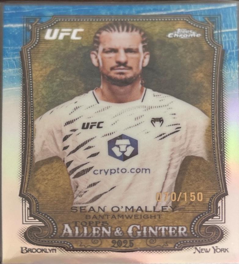 Sean O'Malley 2026 Topps Chrome UFC Allen & Ginter #AG-6 Blue Refractor