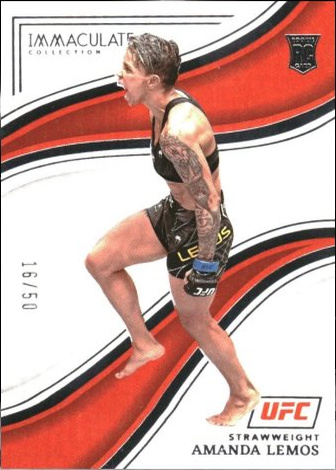 Amanda Lemos 2023 Panini Immaculate Collection UFC Base #74 Gold