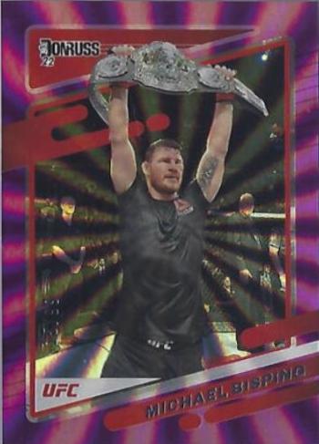 Michael Bisping 2022 Panini Donruss UFC Base #152 Purple Laser