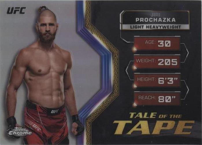 Jiri Prochazka 2024 Topps Chrome UFC Tale of the Tape #TFT-20 Refractor