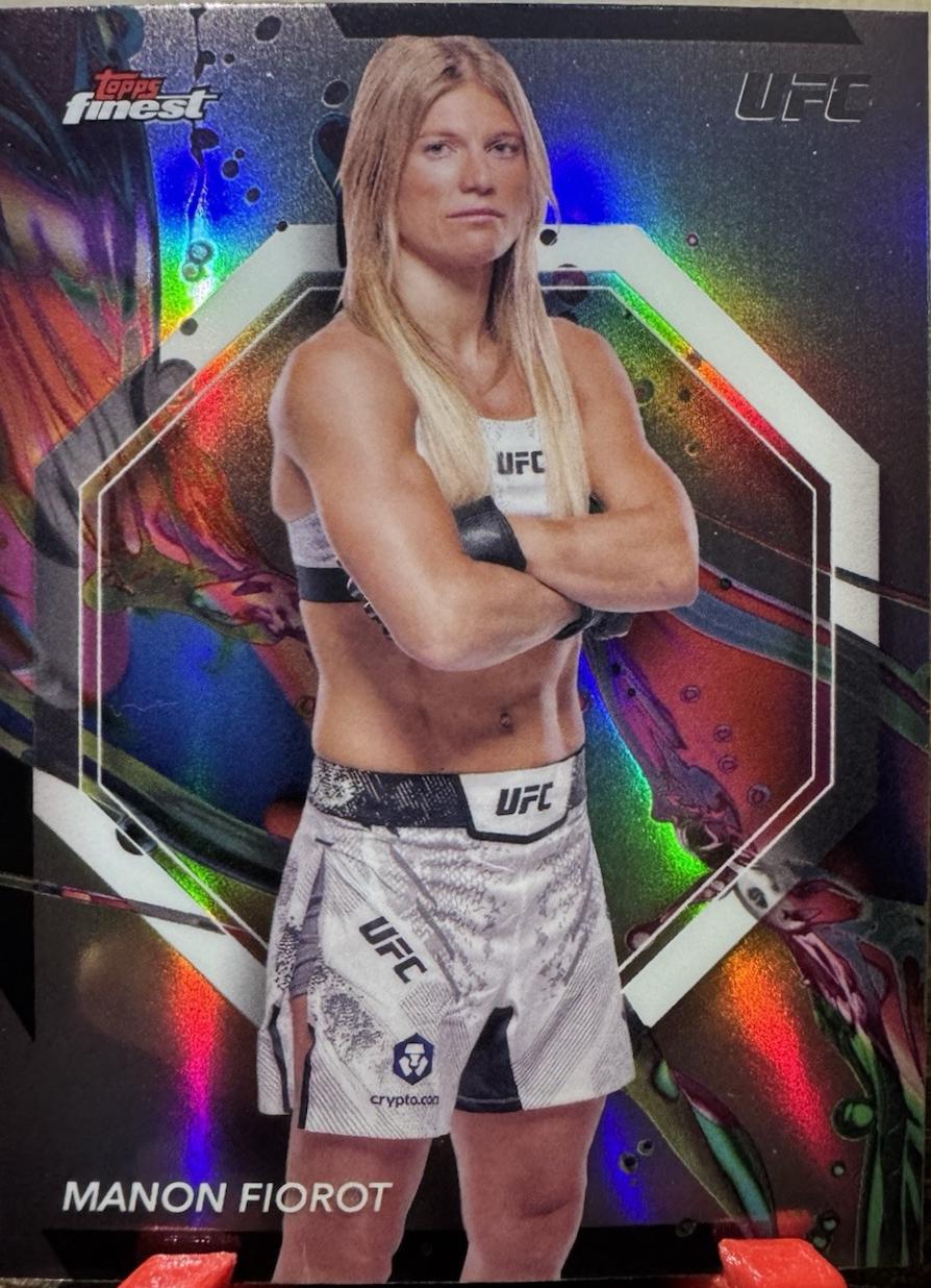 Manon Fiorot 2024 Topps Finest UFC Base Common #41 Refractor