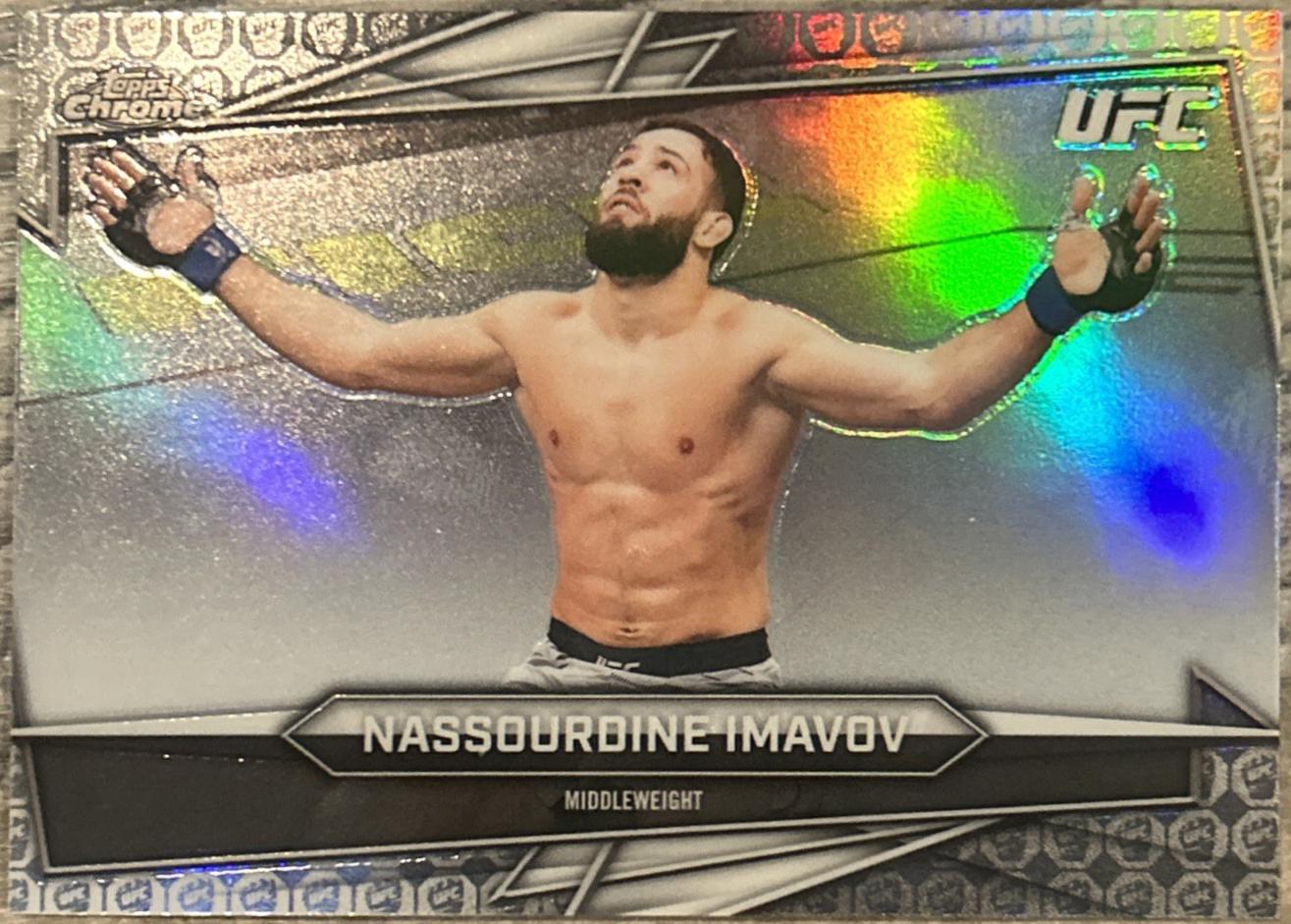 Nassourdine Imavov 2026 Topps Chrome UFC Base #131 UFC Glove Refractor