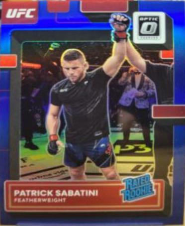 Patrick Sabatini 2023 Panini Donruss Optic UFC Base #143 Blue