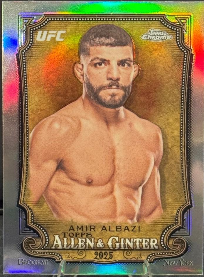 Amir Albazi 2025 Topps Chrome UFC Allen & Ginter #AAG-13 Refractor