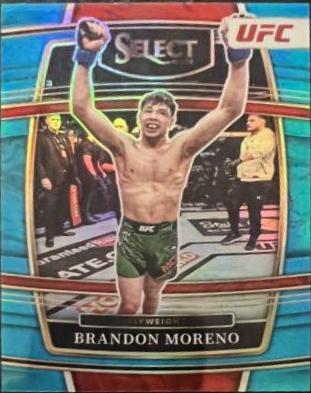 Brandon Moreno 2022 Panini Select UFC Concourse #95 Light Blue