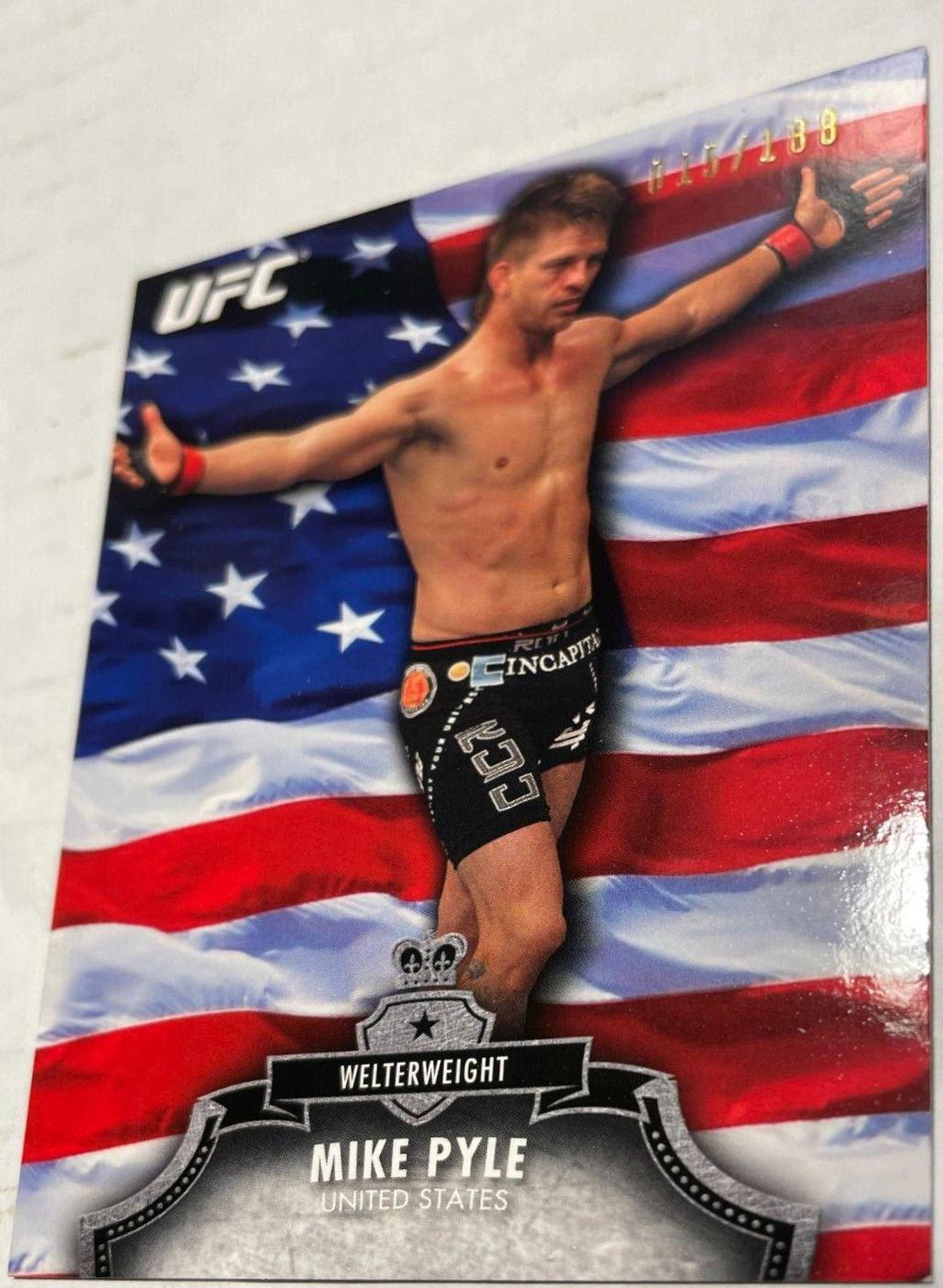 Mike Pyle 2012 Topps UFC Bloodlines Base #116 Flag