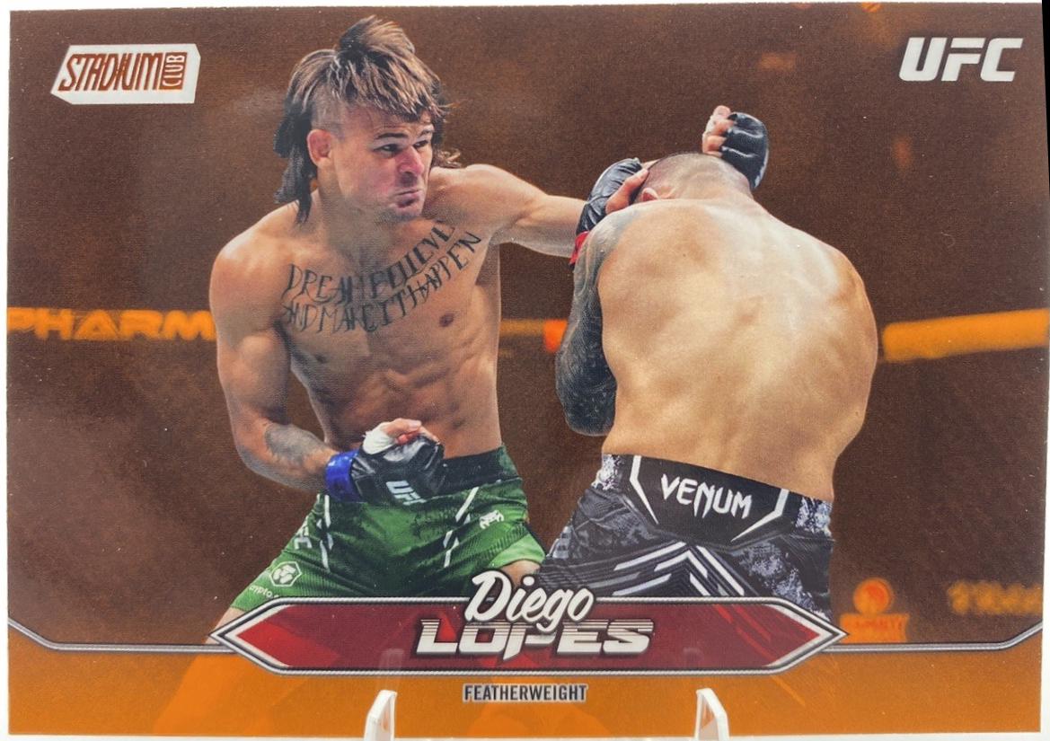 Diego Lopes 2025 Topps Stadium Club UFC Base #118 Orange