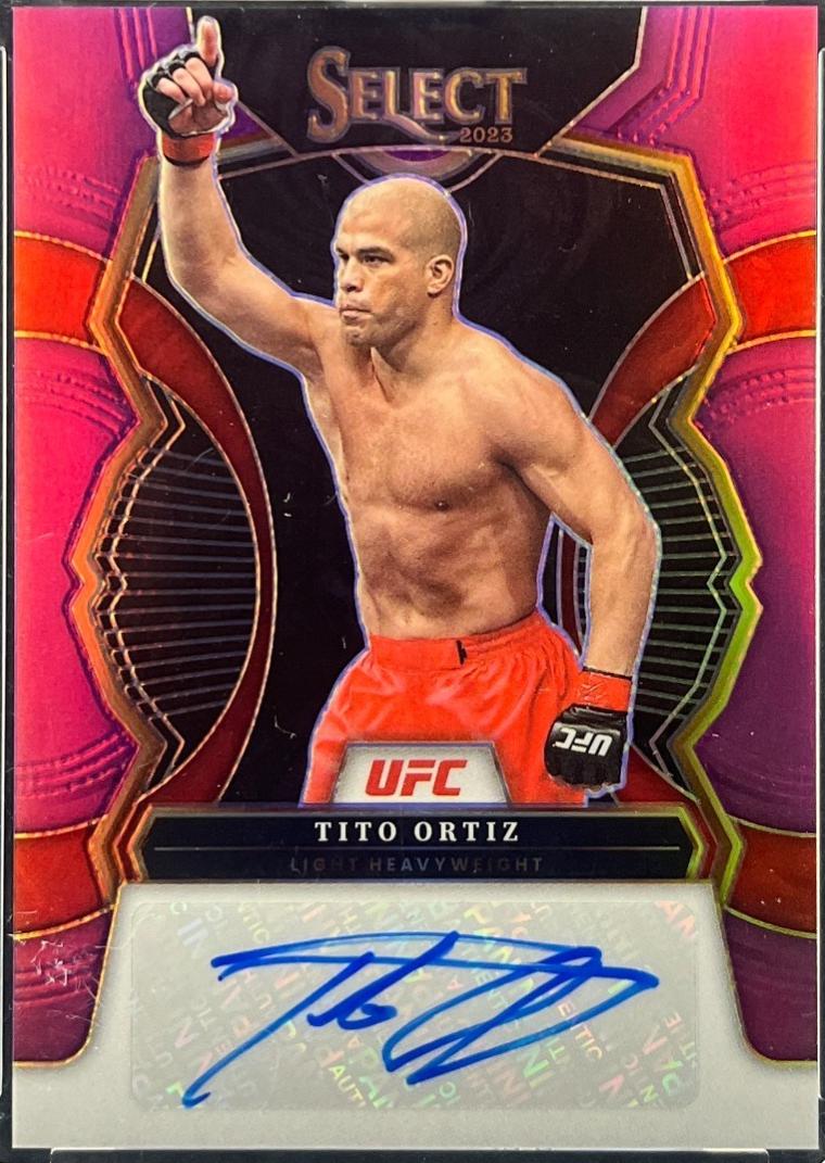 Tito Ortiz 2023 Panini Select UFC Signatures #14 Purple