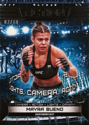 Mayra Bueno 2024 Topps Knockout UFC Action (Lights, Camera, Action) #ACT-8 Platinum