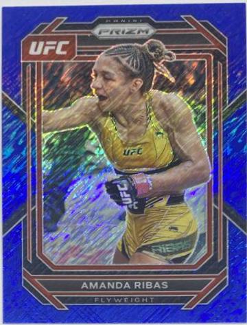 Amanda Ribas 2023 Panini Prizm UFC Base #161 Blue Shimmer
