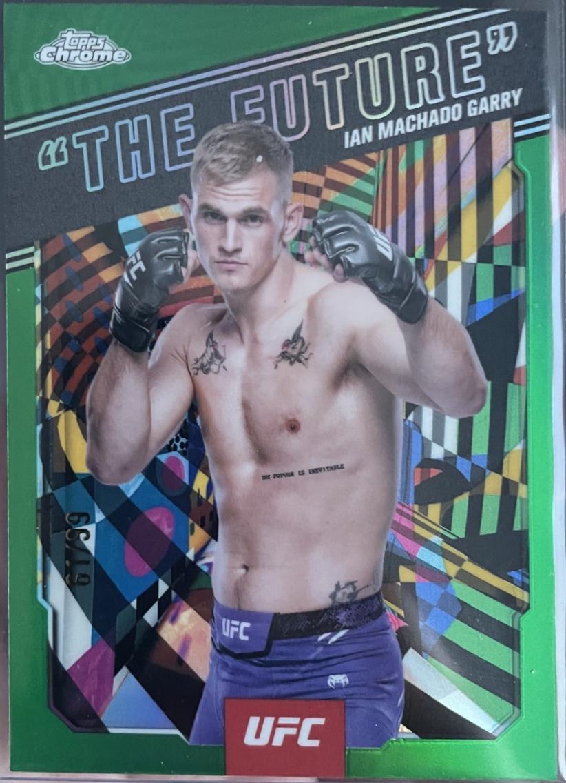 Ian Machado Garry 2025 Topps Chrome UFC AKA #AKA-6 Green Refractor