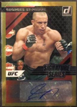 Georges St-Pierre 2022 Panini Donruss UFC Signature Series #40 Purple Laser
