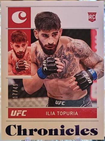 Ilia Topuria 2022 Panini Chronicles UFC Base Chronicles #82 Purple