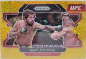 Marlon Vera 2022 Panini Prizm UFC Base #56 Gold Shimmer