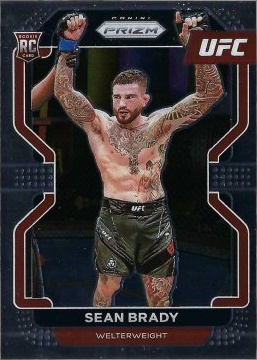 Sean Brady 2022 Panini Prizm UFC Base #162 Black Shimmer