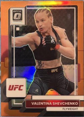 Valentina Shevchenko 2023 Panini Donruss Optic UFC Base #77 Orange