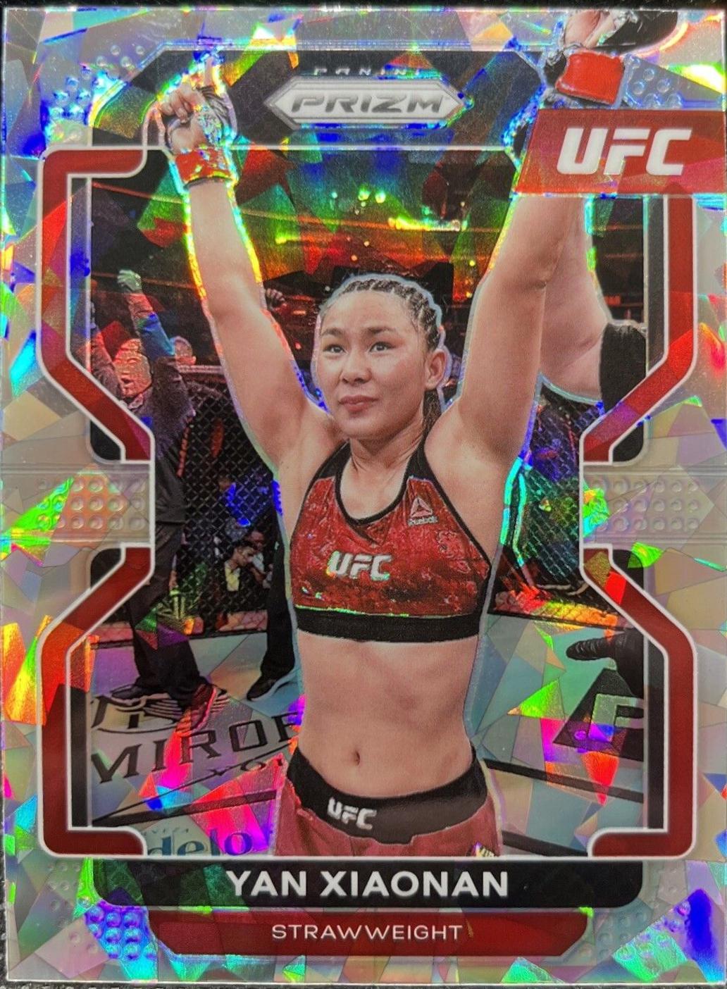 Yan Xiaonan 2022 Panini Prizm UFC Base #194 Ice