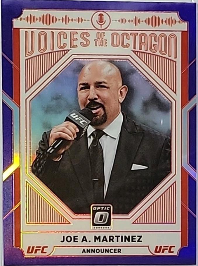 Joe A. Martinez 2022 Panini Donruss Optic UFC Base #125 Purple