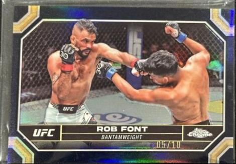 Rob Font 2024 Topps Chrome UFC Base #164 Black Refractor